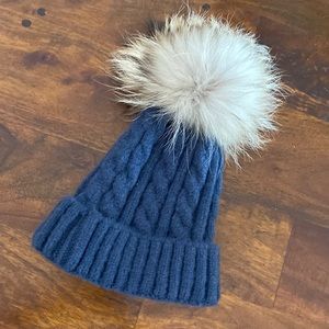 pink pineapple pom pom hat